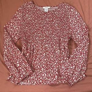 Floral Red Long Sleeve